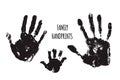 Family handprints vector illustration