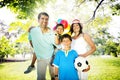 Family Happiness Parents Holiday Vacation Activity Concept Royalty Free Stock Photo