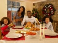 Family Having Christmas Dinner