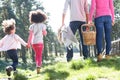 Family Having Picnic In Countryside Royalty Free Stock Photo