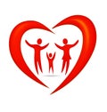 Family heart logo