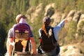 Family on hike