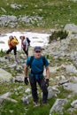 Family of hikers Royalty Free Stock Photo