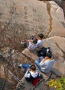 Family hiking Royalty Free Stock Photo