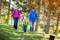 Family hiking day Royalty Free Stock Photo