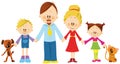 Family holding hands Royalty Free Stock Photo