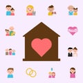 family, home cartoon icon. family icons universal set for web and mobile Royalty Free Stock Photo