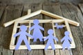 Family and home concept, paper silhouettes