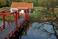 family home and drawbridge Royalty Free Stock Photo