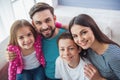 Family at home Royalty Free Stock Photo