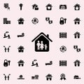 family in the house icon. Real estate icons universal set for web and mobile Royalty Free Stock Photo
