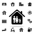 family in the house icon. Real estate icons universal set for web and mobile Royalty Free Stock Photo