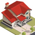 Family House isometry. Hyper detailing isometric