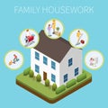 Family Housework Design Concept