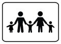 Family icon-Vector Royalty Free Stock Photo