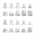 family icons. Vector illustration decorative design Royalty Free Stock Photo