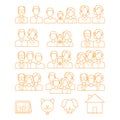 family icons. Vector illustration decorative design Royalty Free Stock Photo