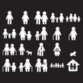 family icons. Vector illustration decorative design Royalty Free Stock Photo