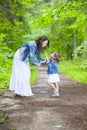 Family Ideas and Concepts. Happy Mother and Her Little Caucasian Child Royalty Free Stock Photo