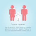 Family infographic design template