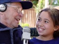 Family karaoke Royalty Free Stock Photo