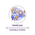 Family law concept icon