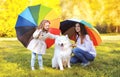 Family, leisure, weather and people concept - mother with child