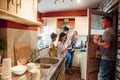 Family Life in the Kitchen Royalty Free Stock Photo