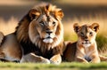 Family of lion