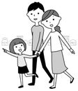 Good family to take a walk Royalty Free Stock Photo