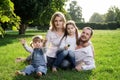 Family at the meadow