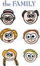 Family members Royalty Free Stock Photo