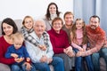 Family members making family photo Royalty Free Stock Photo