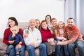 Family members making family photo Royalty Free Stock Photo