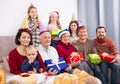 Family members making family photo Royalty Free Stock Photo