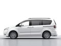 family minivan on white background