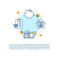 Family money saving concept icon with text