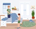 Family Morning Routine Flat