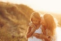 Family. Mother and daughter. Together Royalty Free Stock Photo