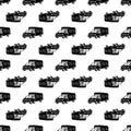 Family motorhome pattern seamless vector