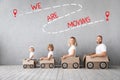 Family New Home Moving Day House Concept Royalty Free Stock Photo