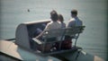 1968: Family packed into a paddleboat on a pond. WASHINGTON DC