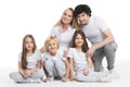 Family of parents and three children Royalty Free Stock Photo