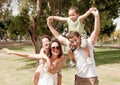Family in the park Royalty Free Stock Photo