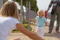 Family in the park Royalty Free Stock Photo