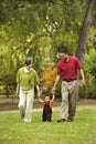 Family in park