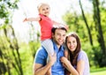 Family in the park Royalty Free Stock Photo