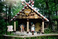 Family Park Neusiedlersee, Austria - August 15, 2022.: Hansel and Gretel house from Brothers grimm tale story
