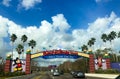 Entering Walt Disney World in Orlando, Florida. Royalty Free Stock Photo