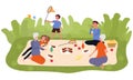 Family picnic concept